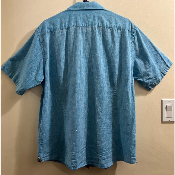 BLU by Polifroni linen cotton blend shirt - Picture 2 of 11